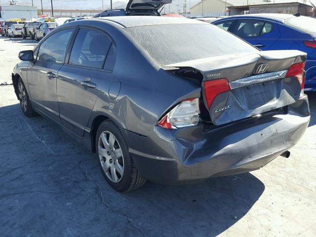 19XFA1F57AE011618 - 2010 HONDA CIVIC LX GRAY photo 3