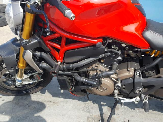 ZDM1RBSW6EB000415 - 2014 DUCATI MONSTER 12 RED photo 9