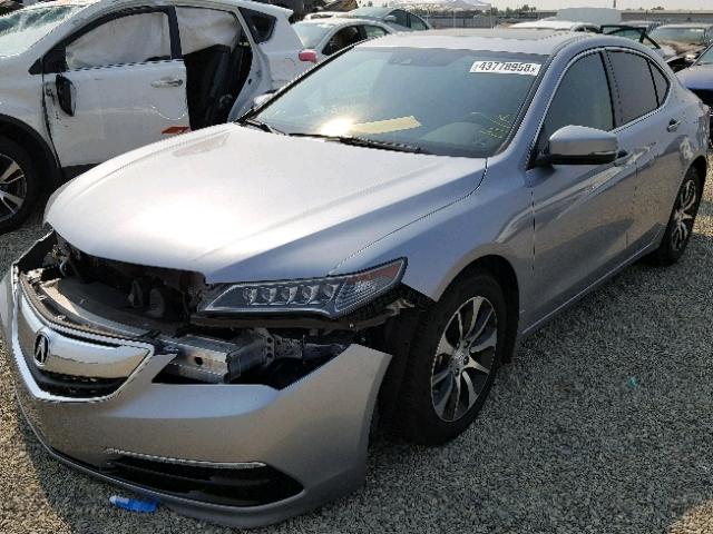 19UUB1F51GA009834 - 2016 ACURA TLX TECH SILVER photo 2