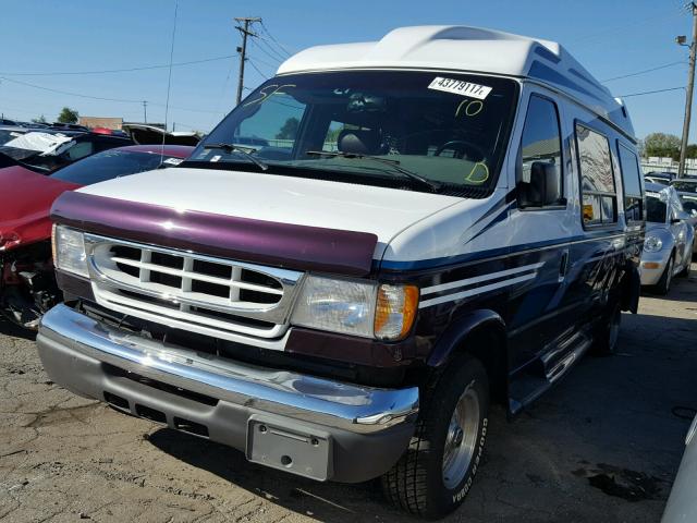 1FDRE14L5WHB50534 - 1998 FORD ECONOLINE TWO TONE photo 2