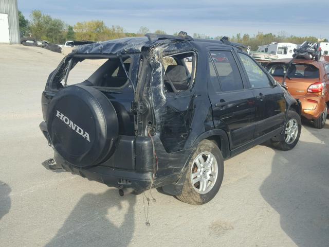 JHLRD78834C036271 - 2004 HONDA CR-V EX BLACK photo 4