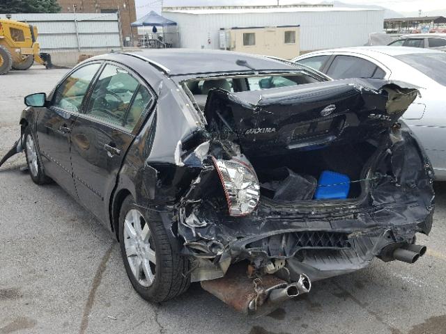 1N4BA41E25C815996 - 2005 NISSAN MAXIMA SE BLACK photo 3