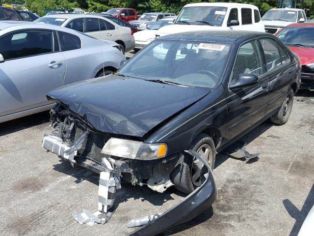 1N4AB41D2WC735535 - 1998 NISSAN SENTRA E BLACK photo 2