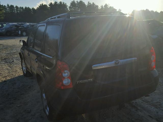 4F2CZ06146KM02197 - 2006 MAZDA TRIBUTE S BLACK photo 3