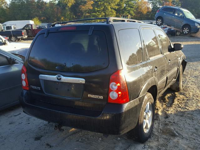 4F2CZ06146KM02197 - 2006 MAZDA TRIBUTE S BLACK photo 4