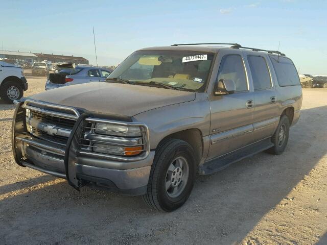 3GNEC16T61G104243 - 2001 CHEVROLET SUBURBAN C TAN photo 2