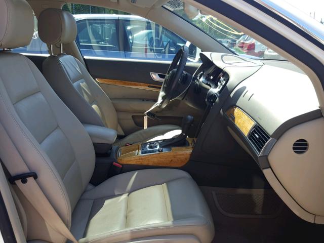 WAU4GAFB9BN075181 - 2011 AUDI A6 PRESTIG თეთრი ფოტო 5