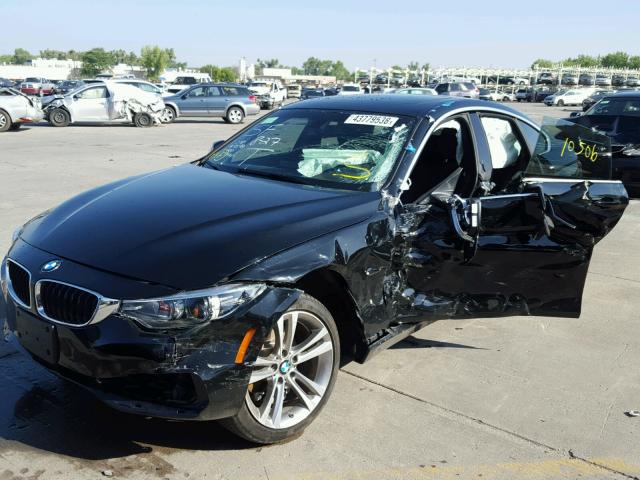 WBA4J3C54JBG91224 - 2018 BMW 430XI GRAN BLACK photo 2