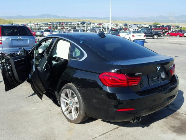 WBA4J3C54JBG91224 - 2018 BMW 430XI GRAN BLACK photo 3