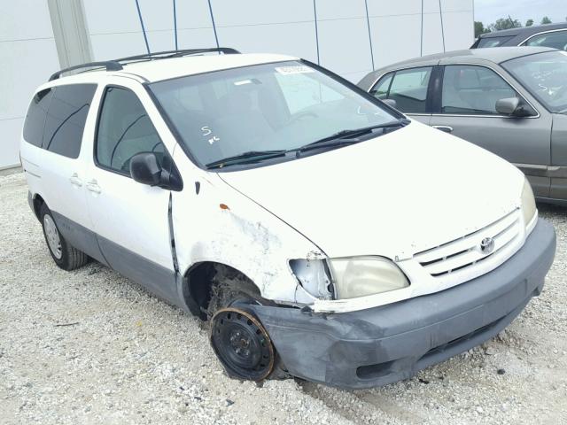 4T3ZF19C62U482819 - 2002 TOYOTA SIENNA CE WHITE photo 1