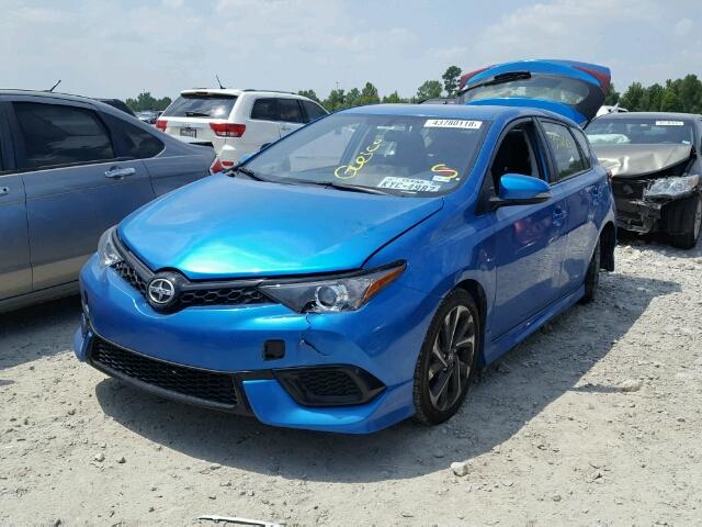 JTNKARJE8GJ514652 - 2016 TOYOTA SCION IM BLUE photo 2