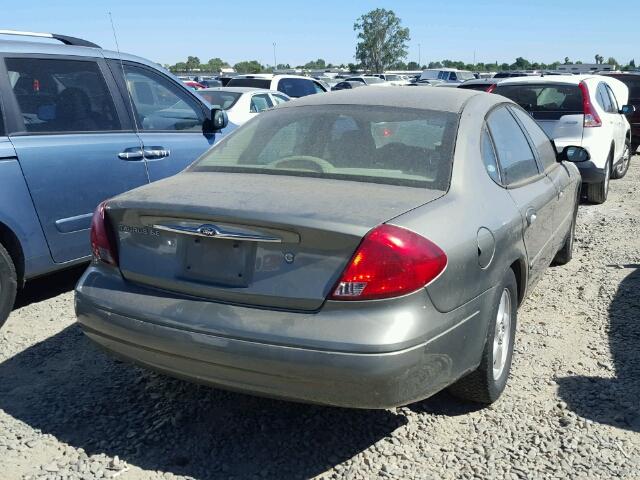 1FAFP53U21G156444 - 2001 FORD TAURUS SE GRAY photo 4