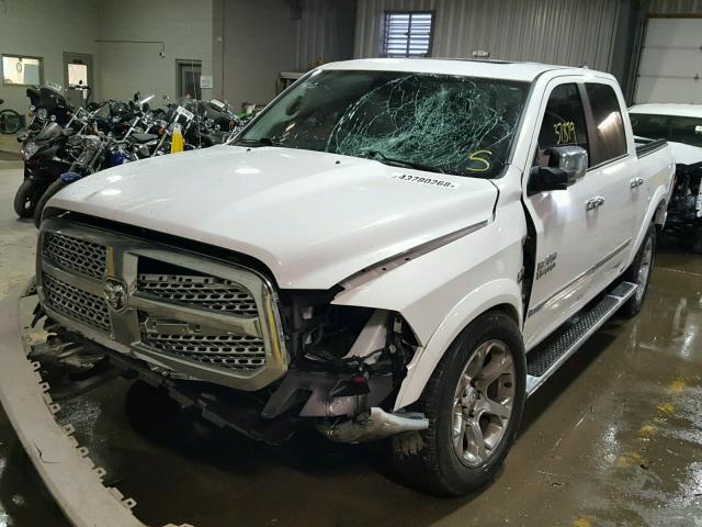 1C6RR7NT3FS666475 - 2015 RAM 1500 LARAM WHITE photo 2