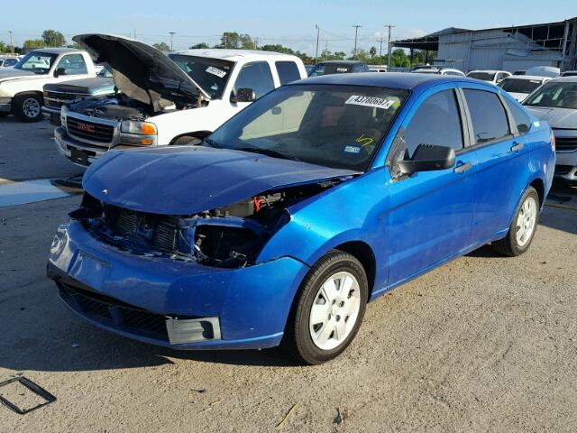 1FAHP3EN5AW233803 - 2010 FORD FOCUS S BLUE photo 2