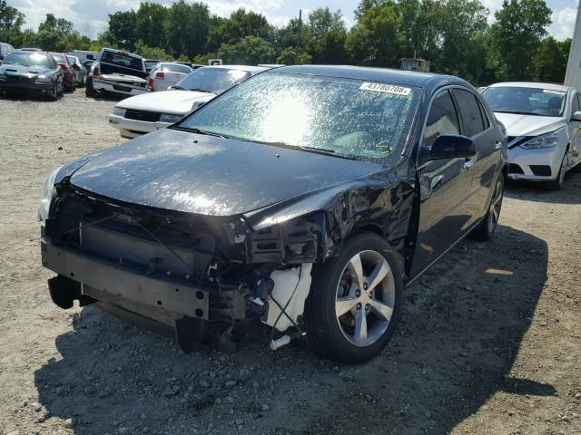 1G1ZC5E01CF136670 - 2012 CHEVROLET MALIBU 1LT BLACK photo 2