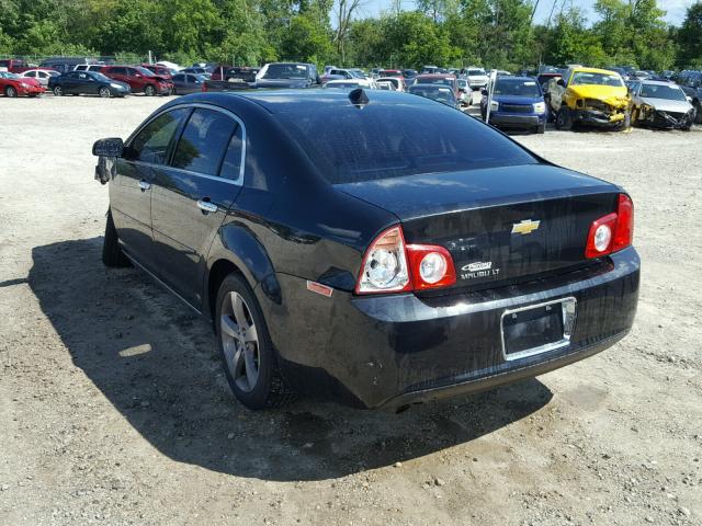 1G1ZC5E01CF136670 - 2012 CHEVROLET MALIBU 1LT BLACK photo 3