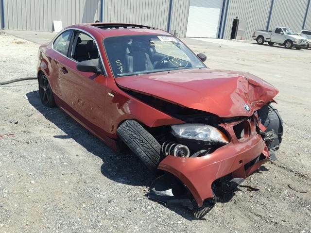 WBAUP73548VF08340 - 2008 BMW 128 I RED photo 1