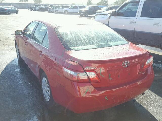 4T1BE46K07U014831 - 2007 TOYOTA CAMRY NEW RED photo 3