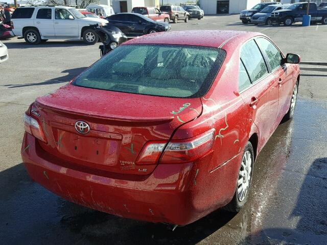 4T1BE46K07U014831 - 2007 TOYOTA CAMRY NEW RED photo 4