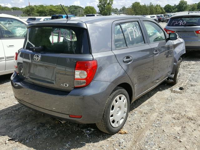 JTKKU4B42A1005063 - 2010 TOYOTA SCION XD GRAY photo 4