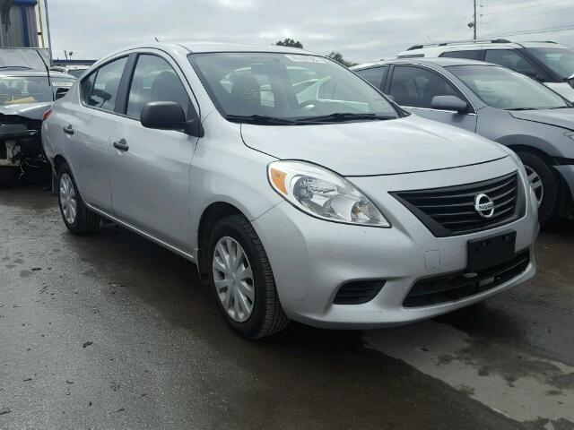 3N1CN7AP8EL870384 - 2014 NISSAN VERSA SILVER photo 1