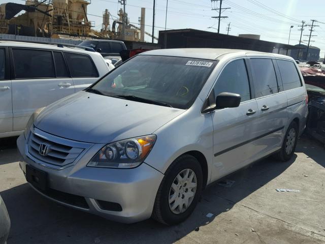 5FNRL3H27AB012803 - 2010 HONDA ODYSSEY LX SILVER photo 2