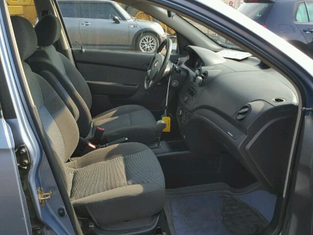 KL1TD55687B047942 - 2007 CHEVROLET AVEO BASE Көк фото 5