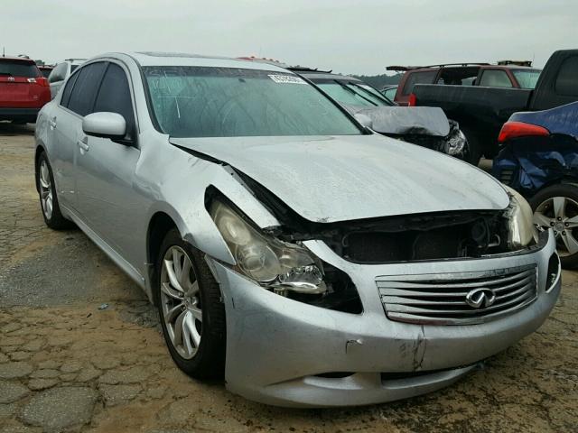 JNKBV61EX8M213984 - 2008 INFINITI G35 SILVER photo 1