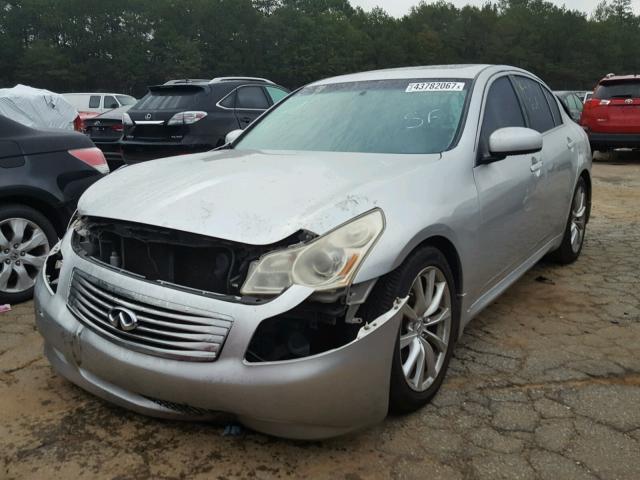 JNKBV61EX8M213984 - 2008 INFINITI G35 SILVER photo 2