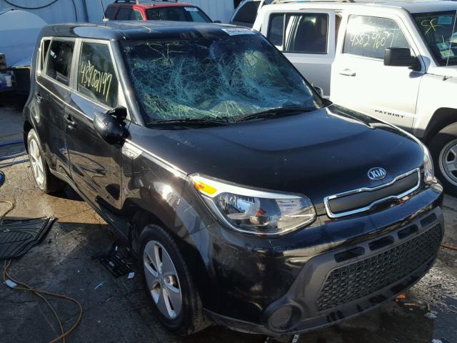 KNDJN2A26E7725425 - 2014 KIA SOUL BLACK photo 1