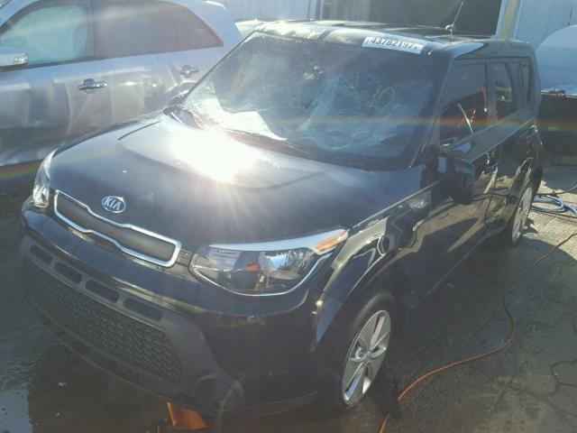 KNDJN2A26E7725425 - 2014 KIA SOUL BLACK photo 2