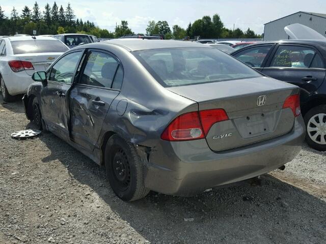 2HGFA16316H002795 - 2006 HONDA CIVIC DX V GRAY photo 3