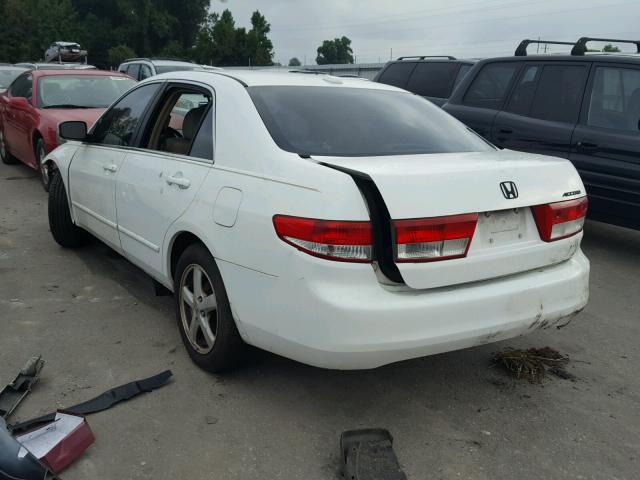 1HGCM56864A126747 - 2004 HONDA ACCORD EX WHITE photo 3