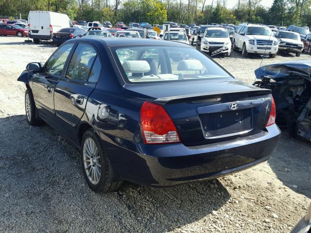 KMHDN46D06U304026 - 2006 HYUNDAI ELANTRA GL BLUE photo 3