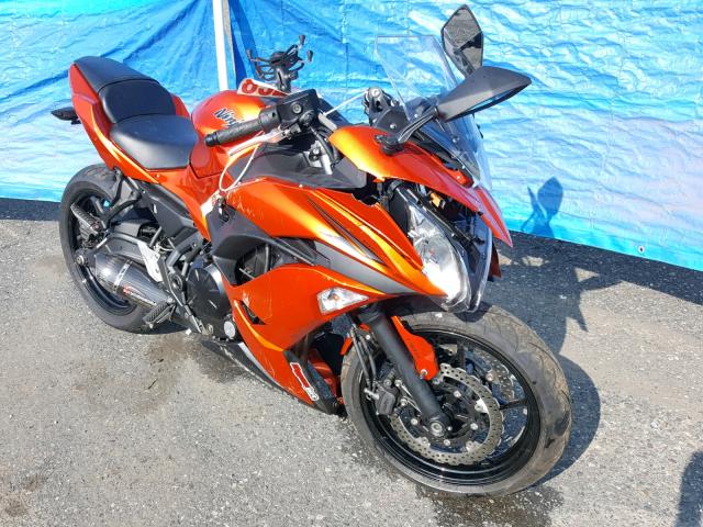 JKAEXEK18HDA04089 - 2017 KAWASAKI EX650 F ORANGE photo 1