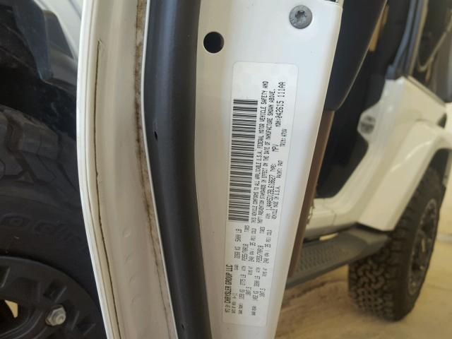 1J4AA5D12BL618627 - 2011 JEEP WRANGLER S WHITE photo 10