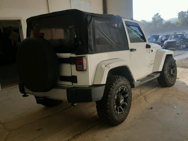 1J4AA5D12BL618627 - 2011 JEEP WRANGLER S WHITE photo 4