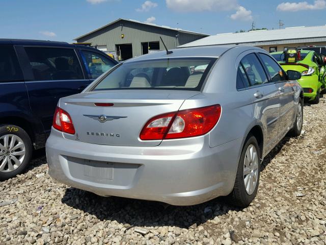 1C3LC46J38N205066 - 2008 CHRYSLER SEBRING LX SILVER photo 4