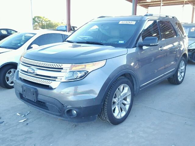 1FM5K7D82DGA92987 - 2013 FORD EXPLORER X GRAY photo 2