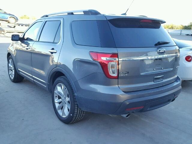 1FM5K7D82DGA92987 - 2013 FORD EXPLORER X GRAY photo 3