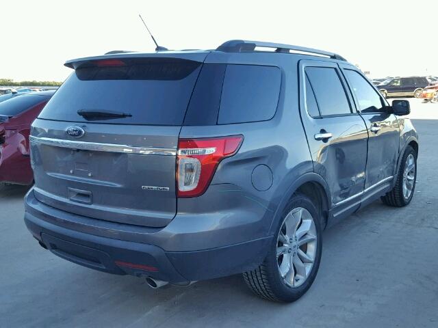 1FM5K7D82DGA92987 - 2013 FORD EXPLORER X GRAY photo 4