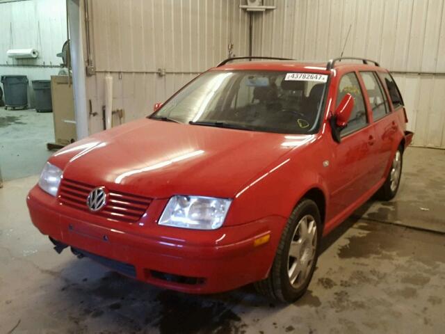 WVWTG61J12W150413 - 2002 VOLKSWAGEN JETTA RED photo 2