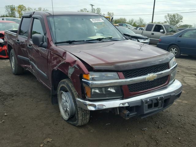 1GCCS13E578217382 - 2007 CHEVROLET COLORADO BURGUNDY photo 1