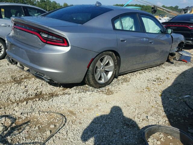 2C3CDXHG7GH114678 - 2016 DODGE CHARGER SX SILVER photo 4