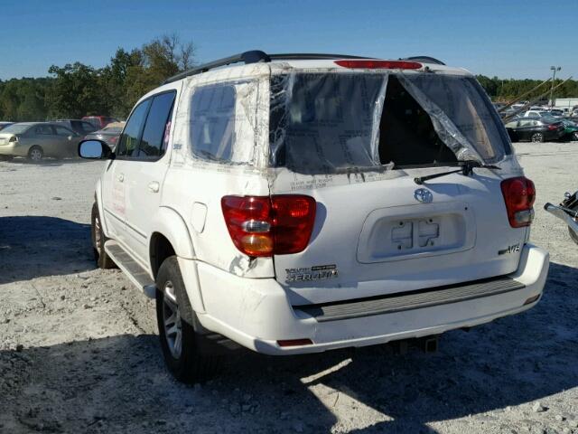 5TDZT34A66S277065 - 2006 TOYOTA SEQUOIA WHITE photo 3