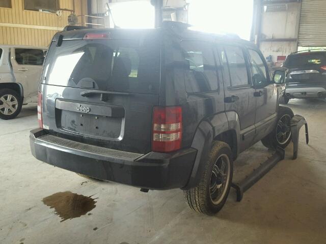 1J8GP28K09W540253 - 2009 JEEP LIBERTY SP BLACK photo 4