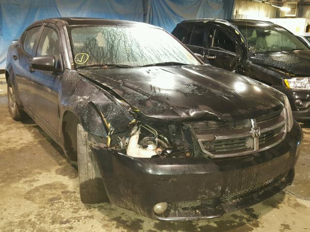 1B3LC76MX8N565332 - 2008 DODGE AVENGER BLACK photo 1