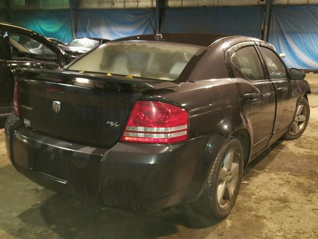 1B3LC76MX8N565332 - 2008 DODGE AVENGER BLACK photo 4