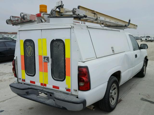 1GCEC14X67Z148850 - 2007 CHEVROLET SILVERADO WHITE photo 4