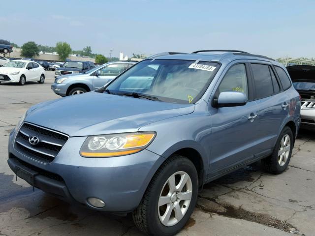 5NMSH73E39H326678 - 2009 HYUNDAI SANTA FE S BLUE photo 2